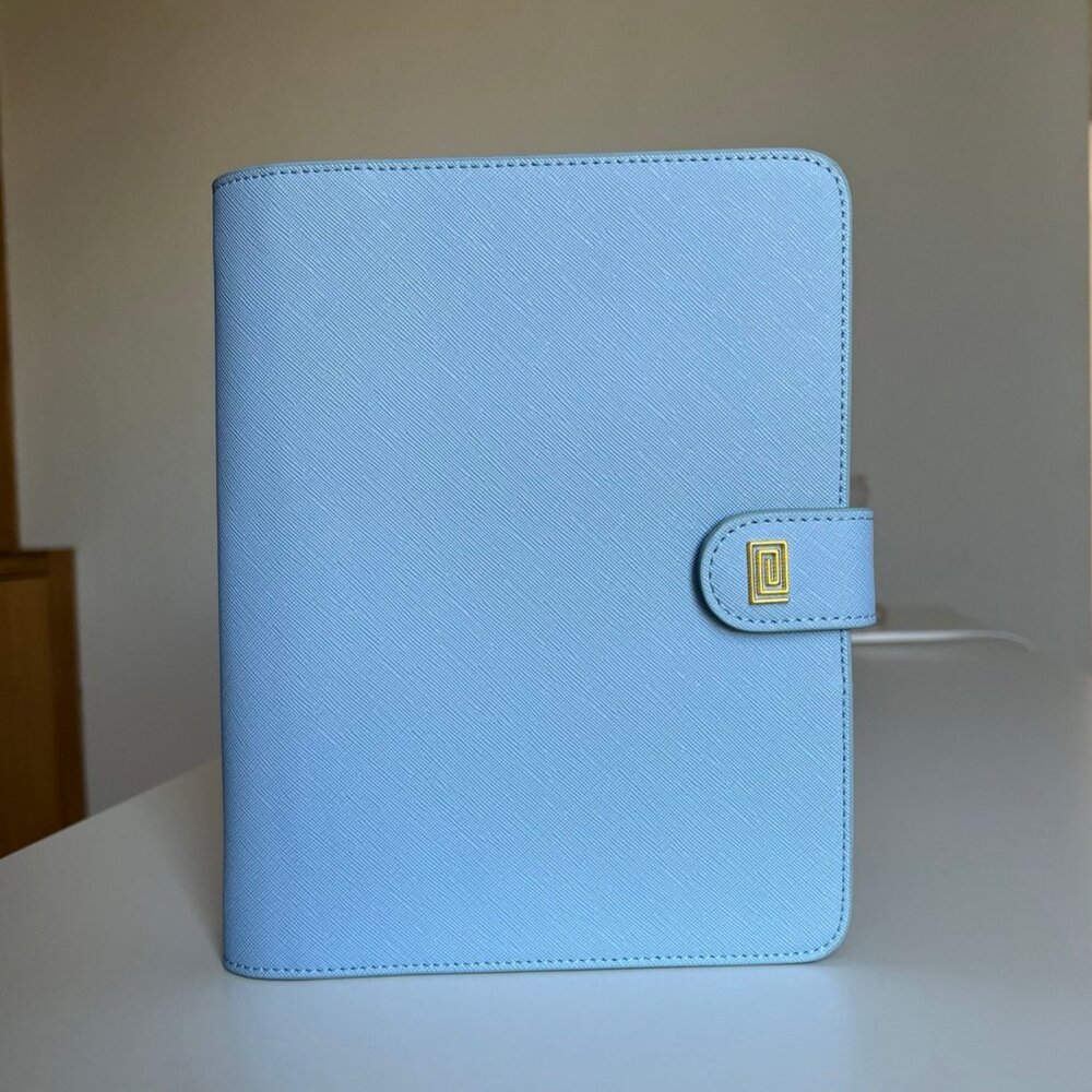 NOTIQ Bliss Saffiano Collection, Blue A5 rings planner, 6-rings